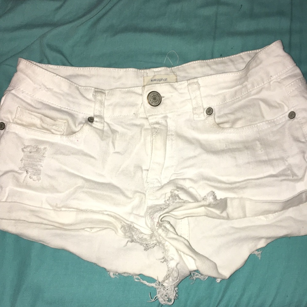 White short shorts